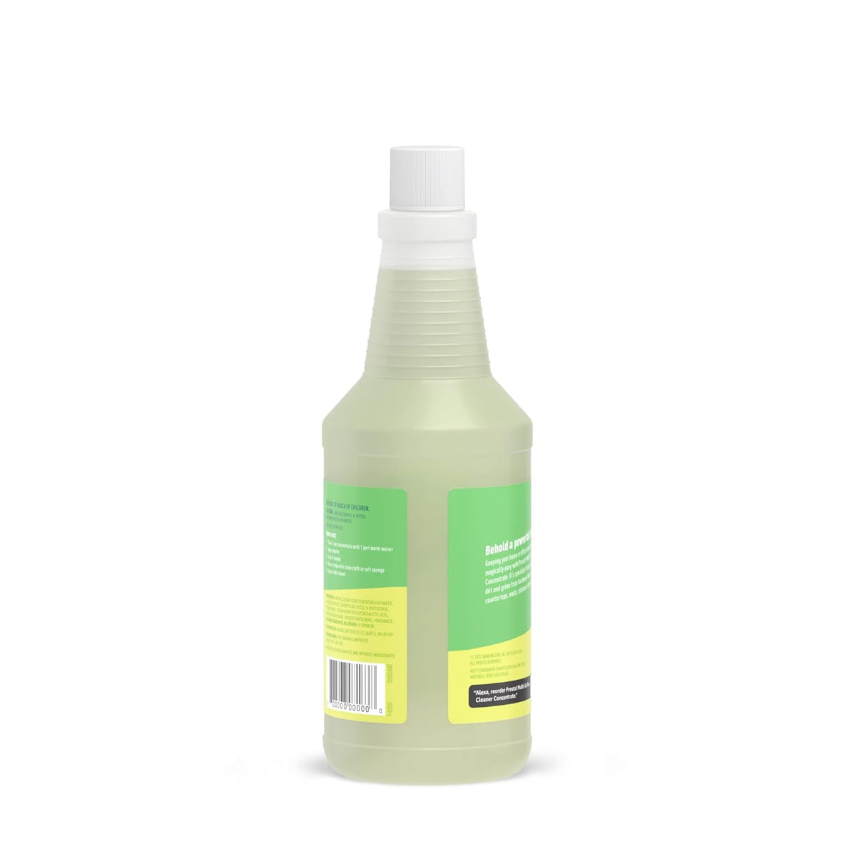 Amazon Brand - Presto! Multi-Surface Cleaner Concentrate, 2X Concentrated Formula, Lemon Scent, 32 fl oz (Pack of 2)