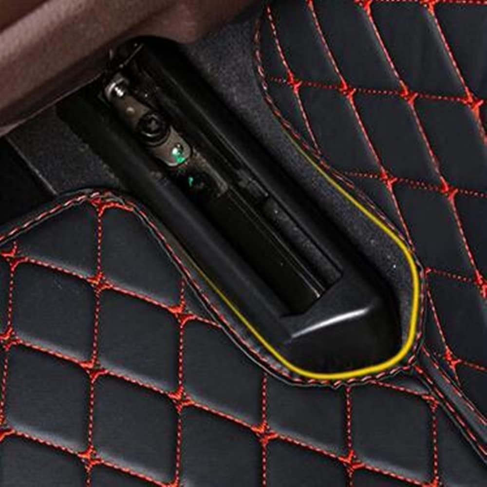 Custom All-Weather Protection Luxury Leather Floor Mats for Cars SUVs Trucks According Anti-Slip Leather Floor mats (11,Gray)