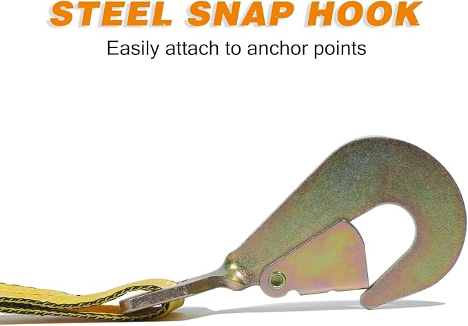 Complete Axle Straps Tie Down Kit 2" x10' Heavy Duty Vehicle Tie Down Strap-Breaking Strength 10,000lbs-Working Load Limit 3,333lbs-Car Tire Straps for Car, Truck, UTV & More