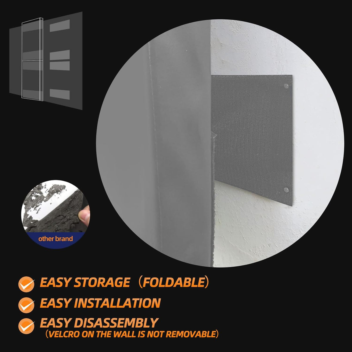 PROGOAL 2"/4" Thick Foam Protection Wall Pad,Gym Basketball-Court Protectors,Durable Waterproof Padding for Wall-Mounted Basketball Hoops(60" L x 20" W)…