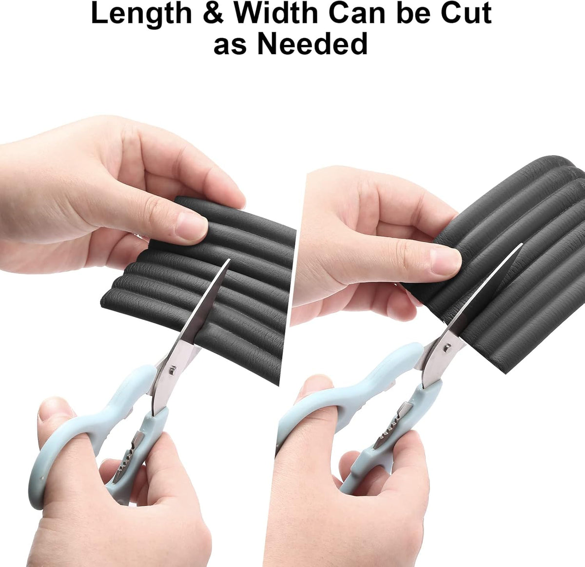 Baby Proofing Edge Protector 6.6 feet with 3M Strong Adhesive Pre-Taped, Baby Proof Padding Extra Wide Edge Safety Guards for Sharp Edges, Table, Desk- Black