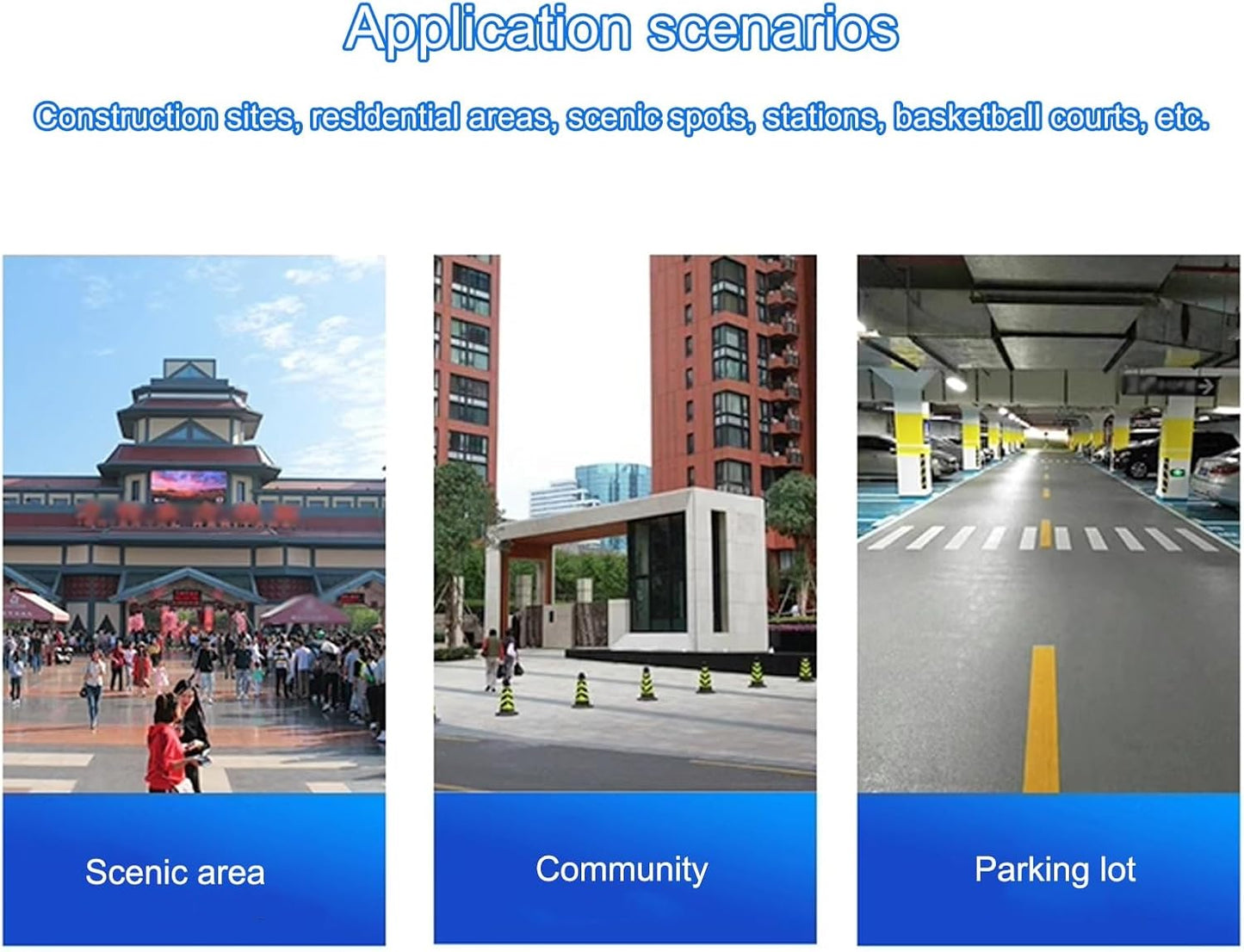 Steel Safety Bollard Post, Driveway Parking Interceptor Bollard, Crash Column Safety Warning Column, Parking Stopper for Garage, for Parking Barrier, Road Safety(Silver (2PCS))
