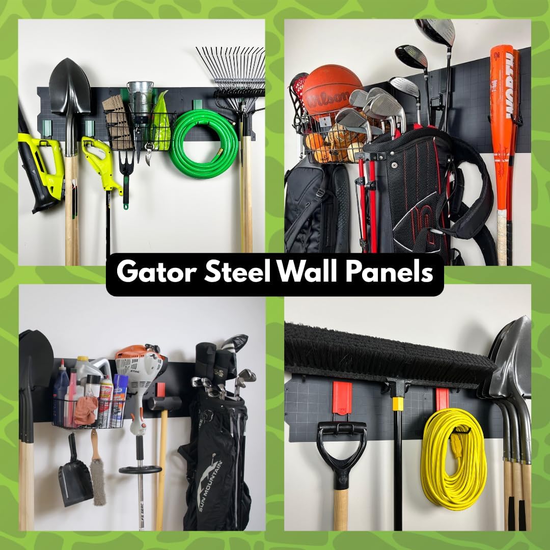 GATOR MAGNETICS Open Storage Hook: 4in Black 3-Pack, The Ultimate Workshop & Garage Storage Systems, Heavy Duty Magnetic Hooks, Sturdy Tool Organization Solutions, 25lb Hold, for All Steel Surfaces