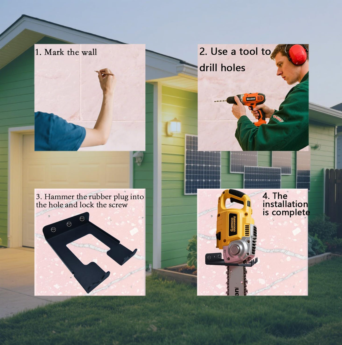 Garage Organizer Trimmer Rack (2)