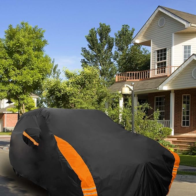 Avecrew SUV Car Cover Waterproof All Weather for Automobiles, Outdoor Heavy Duty Full Exterior SUV Covers (Length: 182"-191")