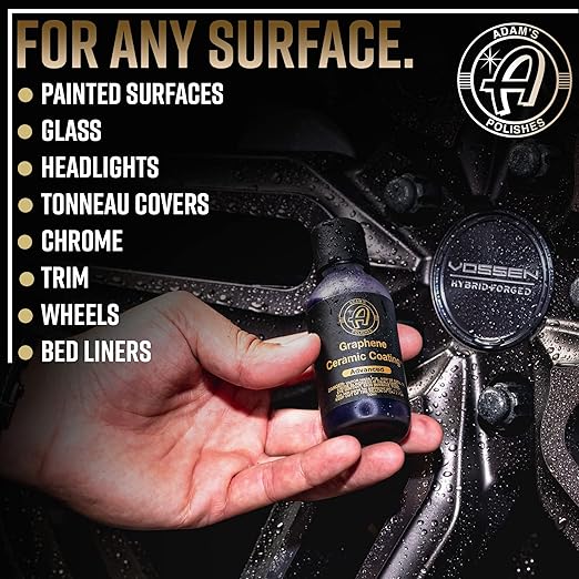 Adam's Advanced Graphene Ceramic Coating (Complete Kit) - 10H Graphene Coating for Auto Detailing, 9+ Years of Car Protection & Patented UV Technology