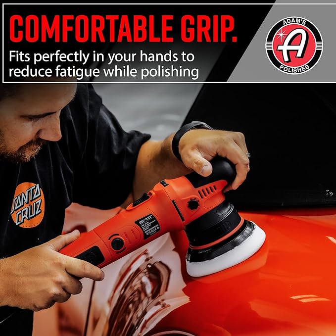 Adam's Polishes 9mm Dual Action Car Polisher (Polishing Kit) - Buffer Car Scratch Remover for Car Detailing | Includes Polish, Compound & Pads