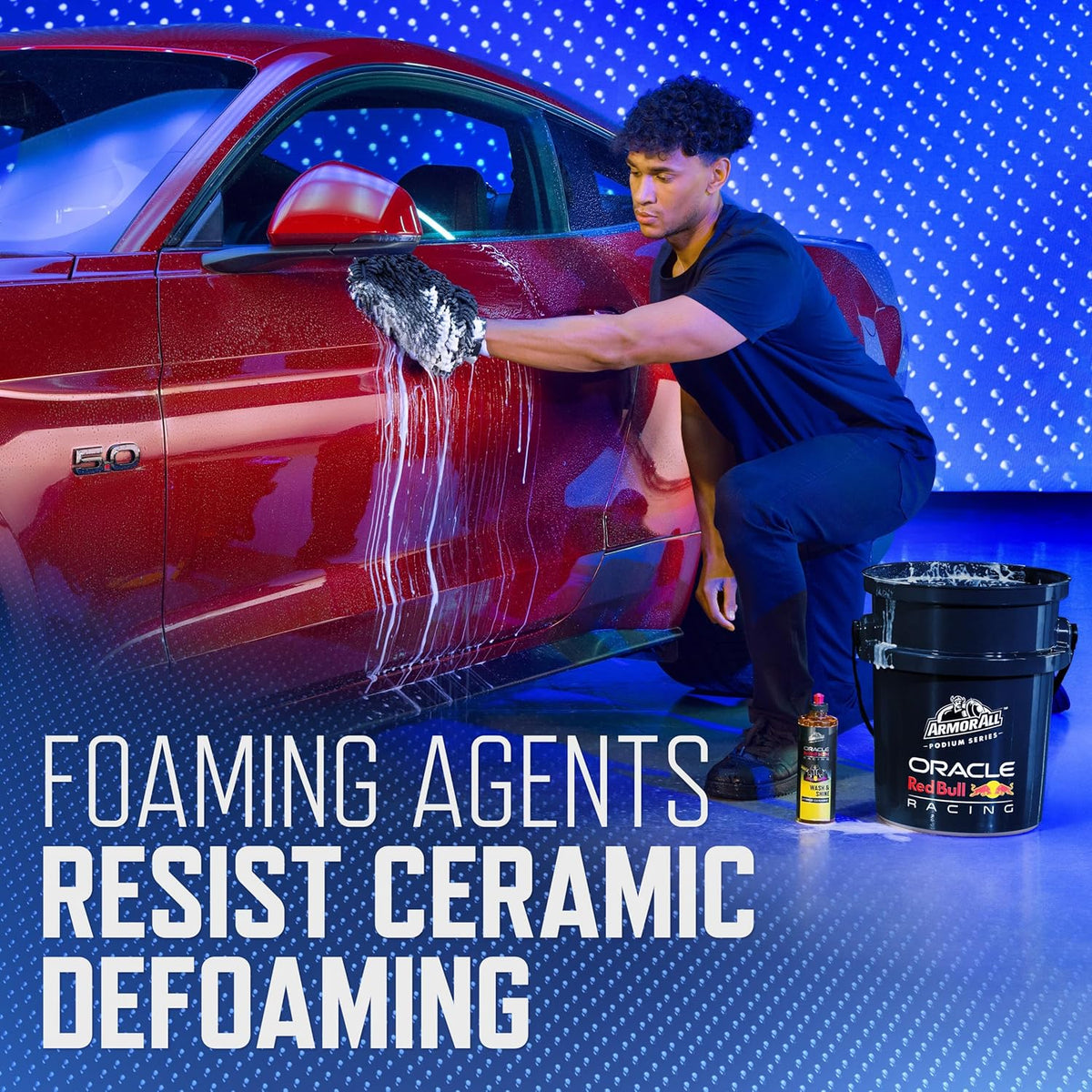 Armor All Podium Series Hybrid Ceramic Wash & Shine, 16 fl oz, 2-in-1 Car Wash and Wax Developed in Collaboration With Oracle Red Bull Racing