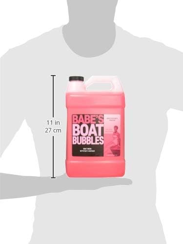 Babe’s Boat Bubbles – High-Sudsing Boat Wash Soap – Safe for Gelcoat, Won’t Strip Wax – pH Balanced & Biodegradable Marine Cleaner - 1 Gallon