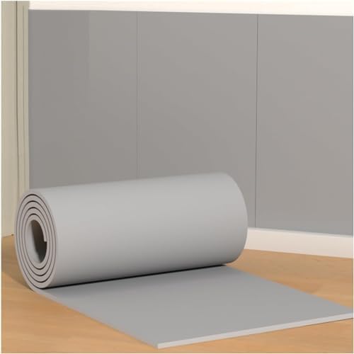 Self-Adhesive Rubber Foam Wall Protectors for Garage, Studio & Gym - Grey Shield, 39.3x39.3in (100x100cm) for Ultimate Protection & Durability