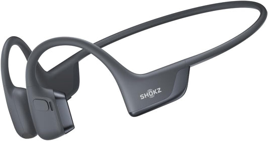 SHOKZ New OpenRun Pro 2 - Open-Ear, Bone Conduction Sport Headphones - with Reflective Strip - Sweat Resistant, Workout Headphones - Secure, Wireless, Comfortable Fit-Deep Bass and Smart Mic App
