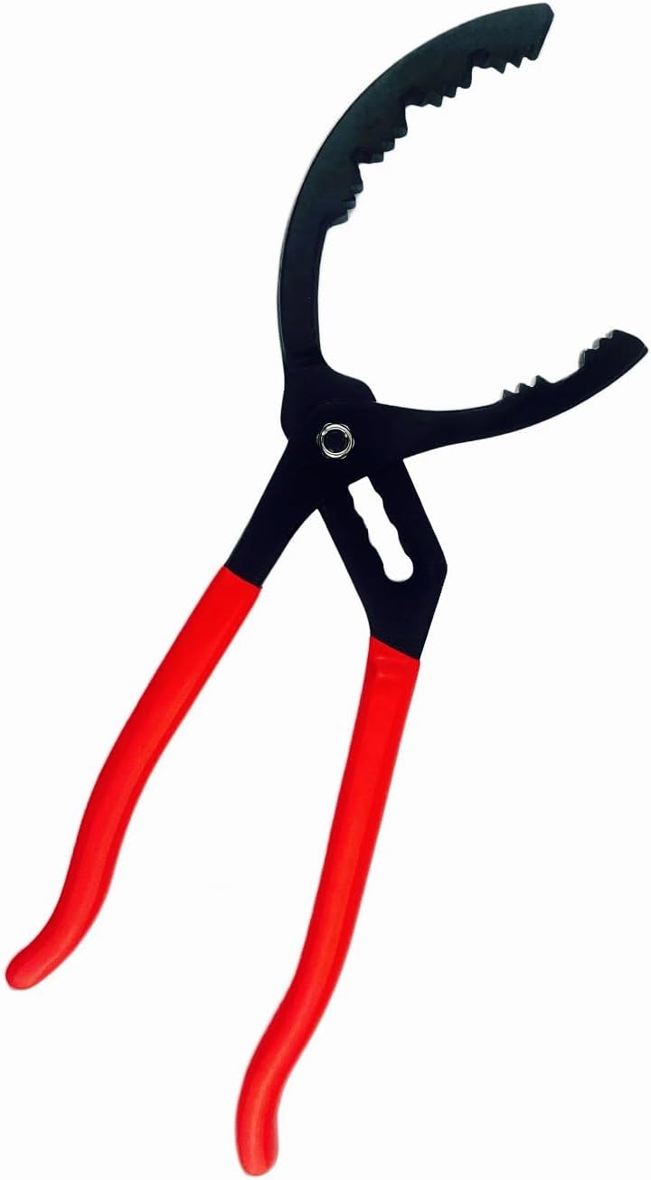 Oil Filter Wrench, 50mm to 130mm Large Adjustable Oil Filter Plier, 14" Big Oil Filter Removal Tool for Engine Filters, Conduit, Fittings