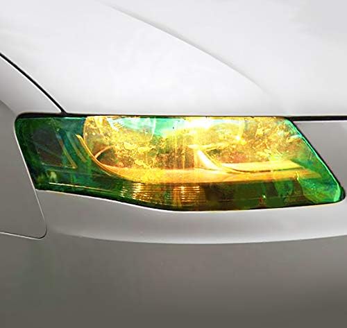 VViViD Extra-Wide Headlight Taillight Vinyl Tint Wrap 16 Inch x 48 Inch Roll (Chameleon Yellow)