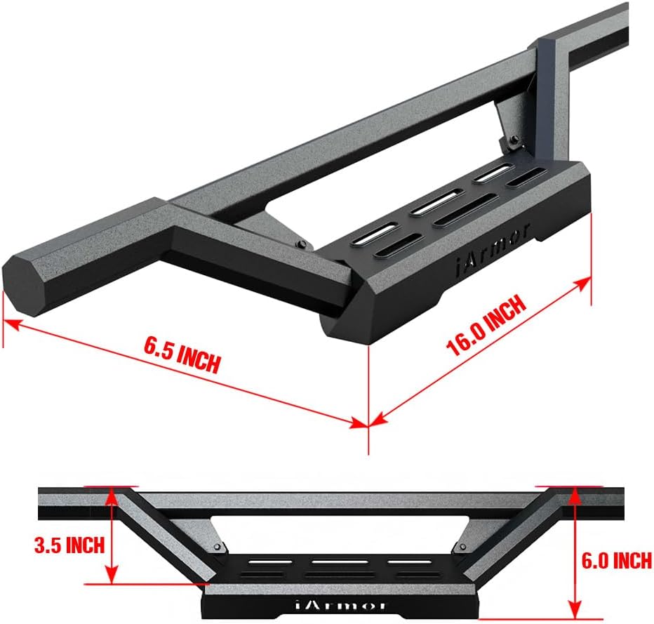 APS Drop Steps Running Boards Compatible with Chevy Silverado GMC Sierra 2020-2025 Standard Cab & 2019 1500 (Excl. LTD Limited) | 304 Stainless Steel Side Steps | 500lbs Capacity | 5-Year Warranty