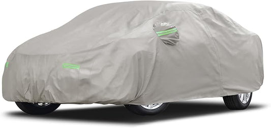 Migaven 6 Layers Car Cover Custom Fit for Toyota Camry 1996-2025, Honda Accord 2001-2025, Waterproof Full Exterior Cover Rain Sun Protection with Door Zipper