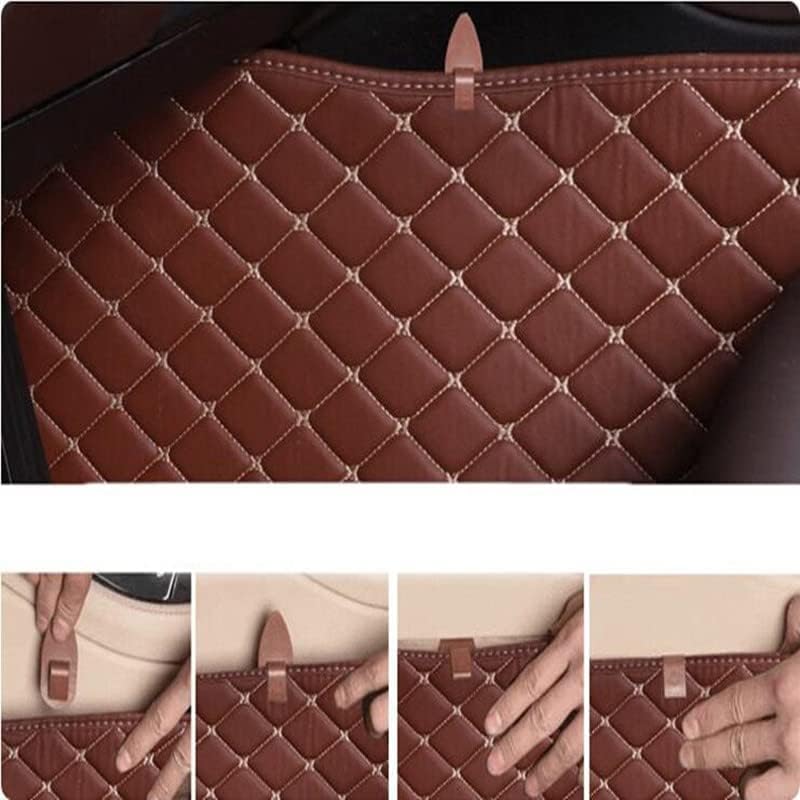 Custom All-Weather Protection Luxury Leather Floor Mats for Cars SUVs Trucks According Anti-Slip Leather Floor mats ﻿ (43,Striped Black)