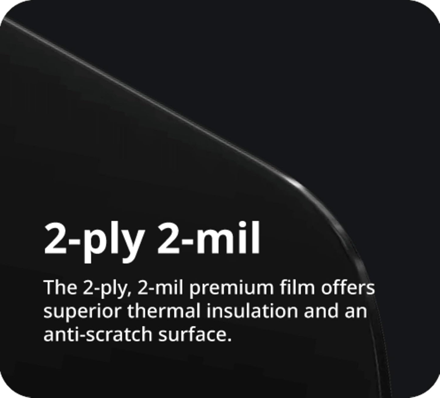 Nano Ceramic Window Tint Film for Cars - 2 Ply Scratch Resistant with Heat Control and UV/IR Rejection (50% VLT, 60inx100ft), OWFCR-10006