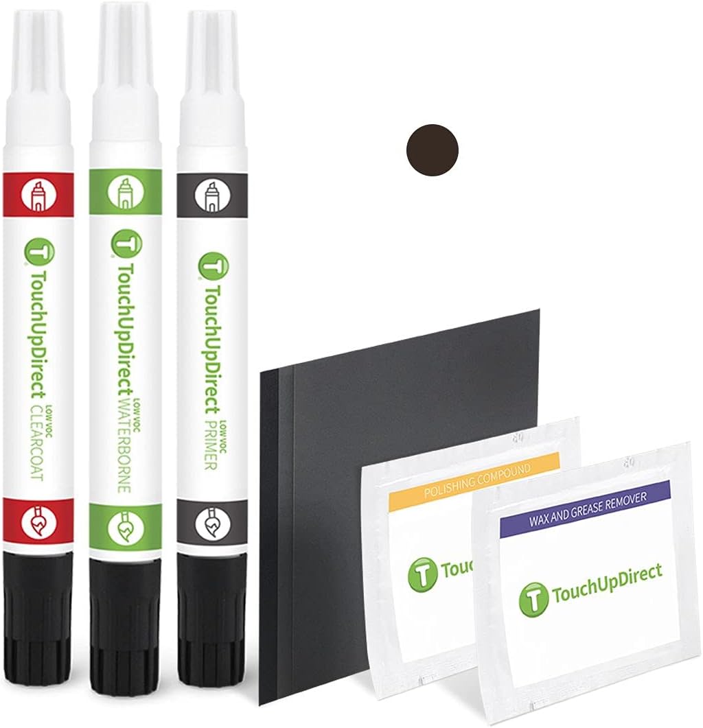 TouchUpDirect 4X7 Brownstone Compatible with Toyota Exact Match Touch Up Paint Combo - Platinum Kit
