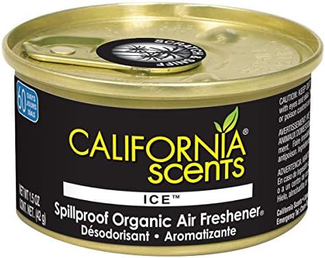 California Scents Car Freshener Can, Odor Neutralizer, Ice Scent, Pack of 12