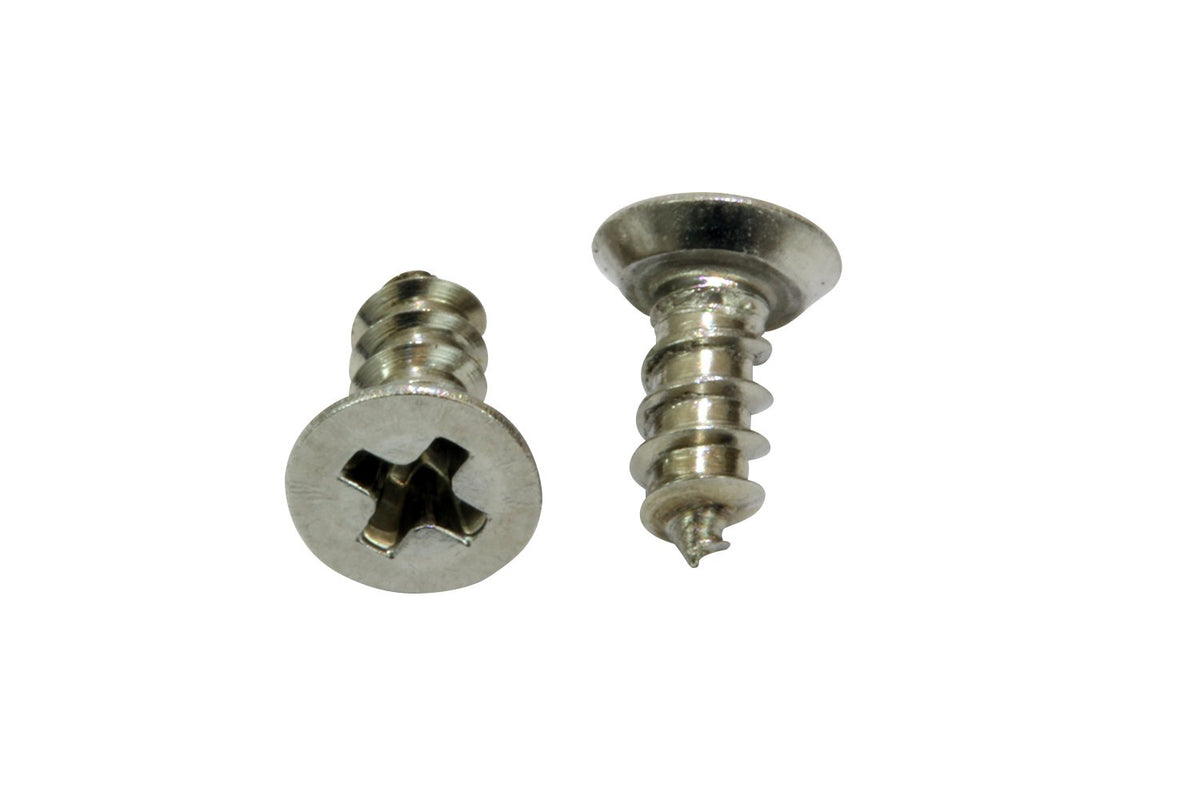 Bolt Dropper #4 x 3/8" Stainless Steel Flat Head Phillips Wood Screw, (100 pc), 18-8 (304) Stainless Steel Sheet Metal Screws - Type A Point, Plain Finish