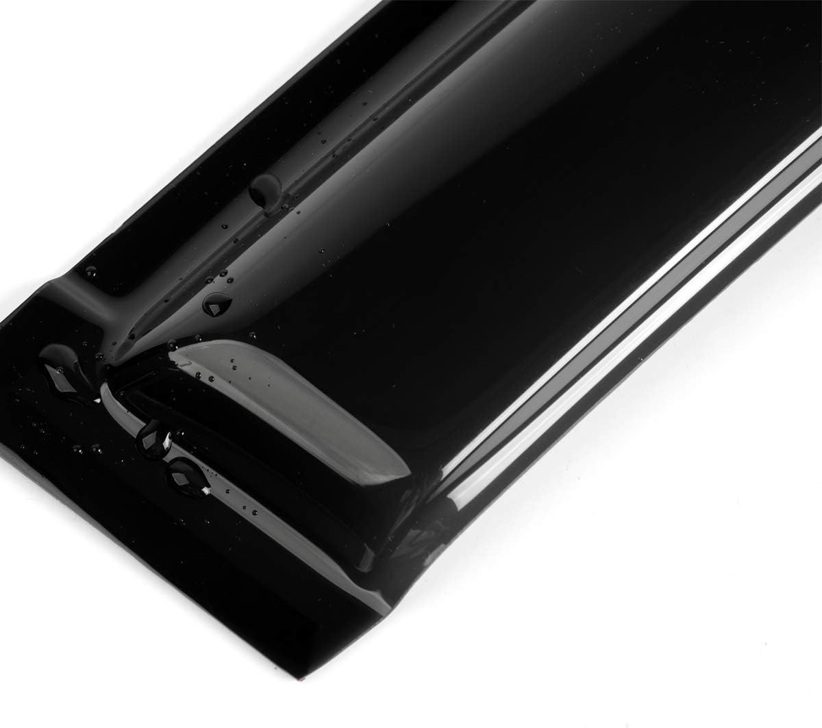4pcs Outside Mount Style Window Rain Guards Durable Side Wind Deflectors Dark Smoke Vent Nice Window Visors Compatible with Toyota 2013-2018 RAV4