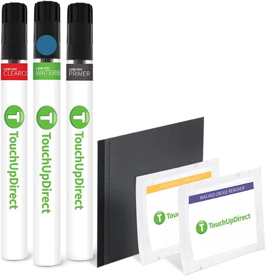 TouchUpDirect 1L6 Storm Cloud Compatible with Toyota Exact Match Touch Up Paint Brush - Platinum Kit