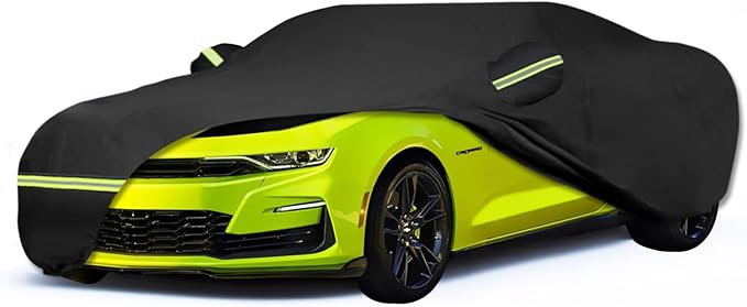 Waterproof Car Covers for 2010-2023 Chevy Camaro(Black) Custom Heavy Duty Waterproof All Weather Protection Outdoor