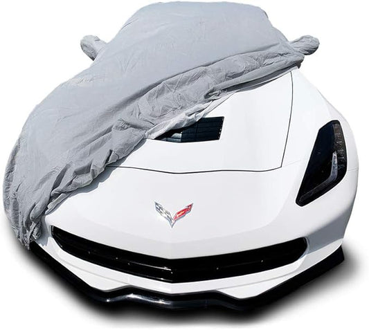 CarsCover Custom Fits C7 2014-2019 Chevy Corvette Stingray Z51 Z06 Grand Sport Custom Car Cover for 5 Layer Ultrashield