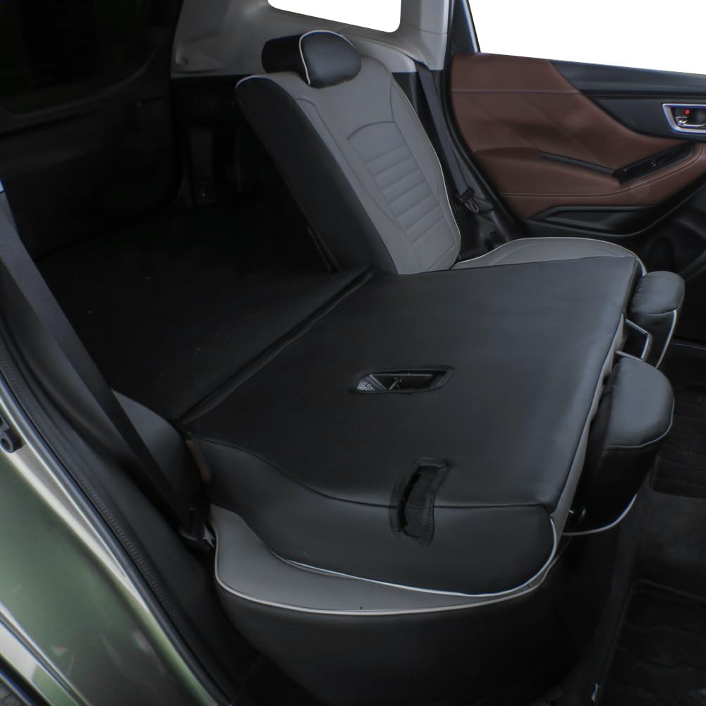 EKR Sportage Seat Covers Custom Fit for KIA Sportage EX/LX/SX 2012 2013 2014 2015 2016 Leather Car Seat Cover Full Set - Faux Leather (Black/Gray)
