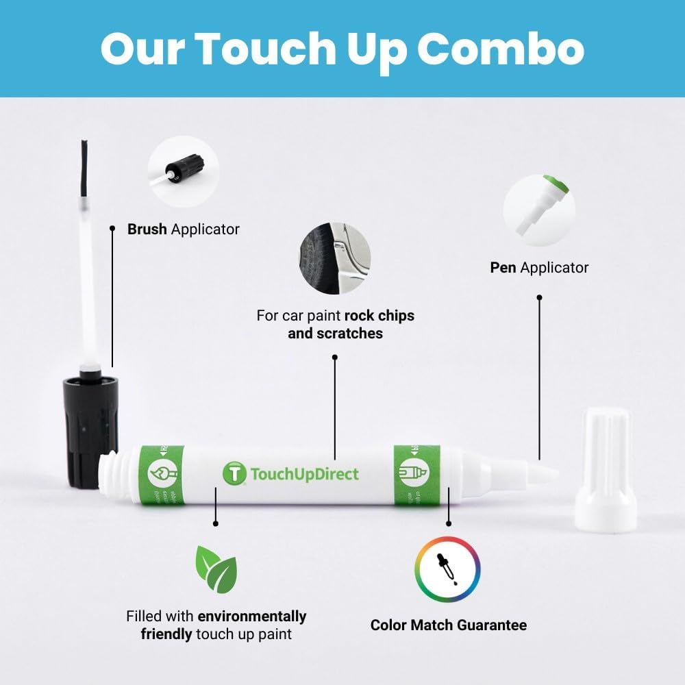 TouchUpDirect 3T3 Ruby Flare Pearl Compatible with Toyota Exact Match Touch Up Paint Combo - Preferred Kit