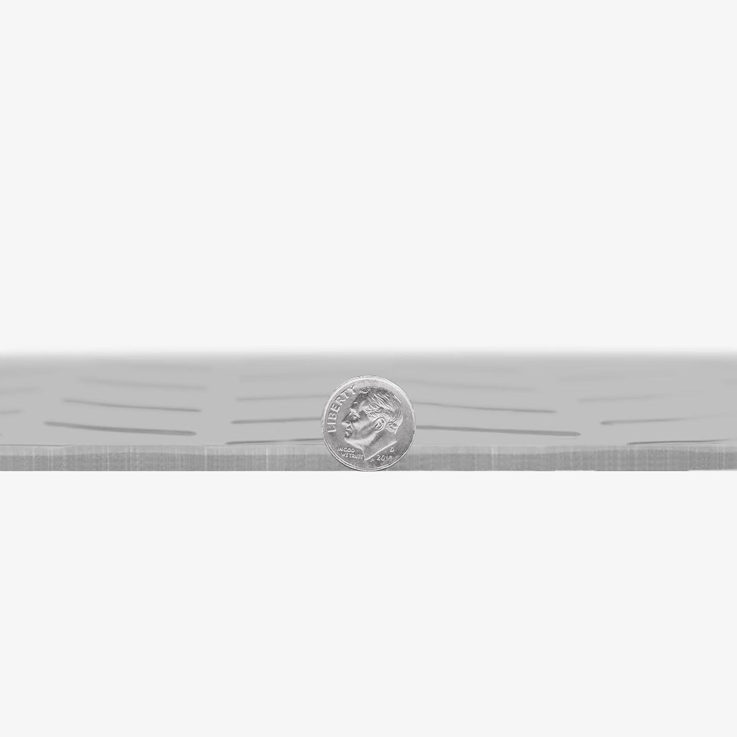 IncStores 2.5mm Thick Commercial-Grade Nitro Roll Garage Floor Mat | Flexible Vinyl Floor Mat for a Stronger and Safer Garage, Workshop, or Trailer | Diamond-Plate, Stainless Steel, 7.5' x 140'