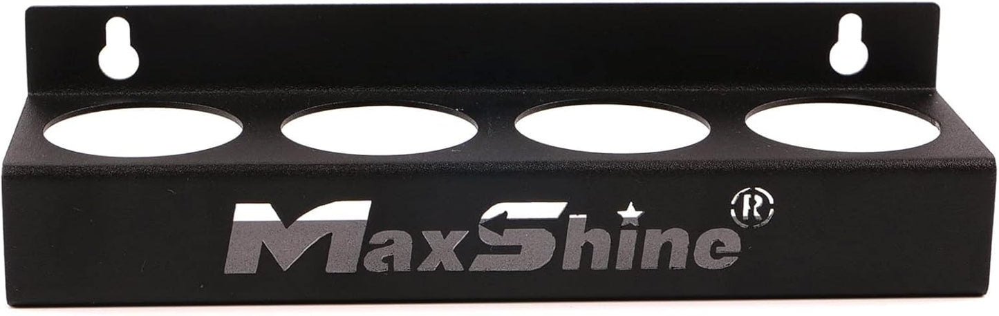 Maxshine Universal Detailing Ceramic Coating Holder - Holds 4 Bottles (50-100ml), Sturdy & Lightweight Organizer, Easy Wall Mounting, Premium Auto Detailing Accessories for Garage & Mobile Use