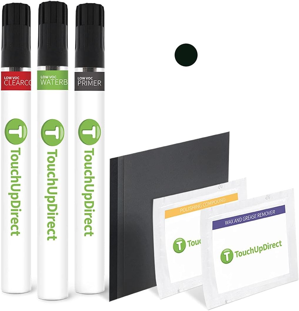 TouchUpDirect 209 Black Sand Pearl Compatible with Toyota Exact Match Touch Up Paint Brush - Platinum Kit