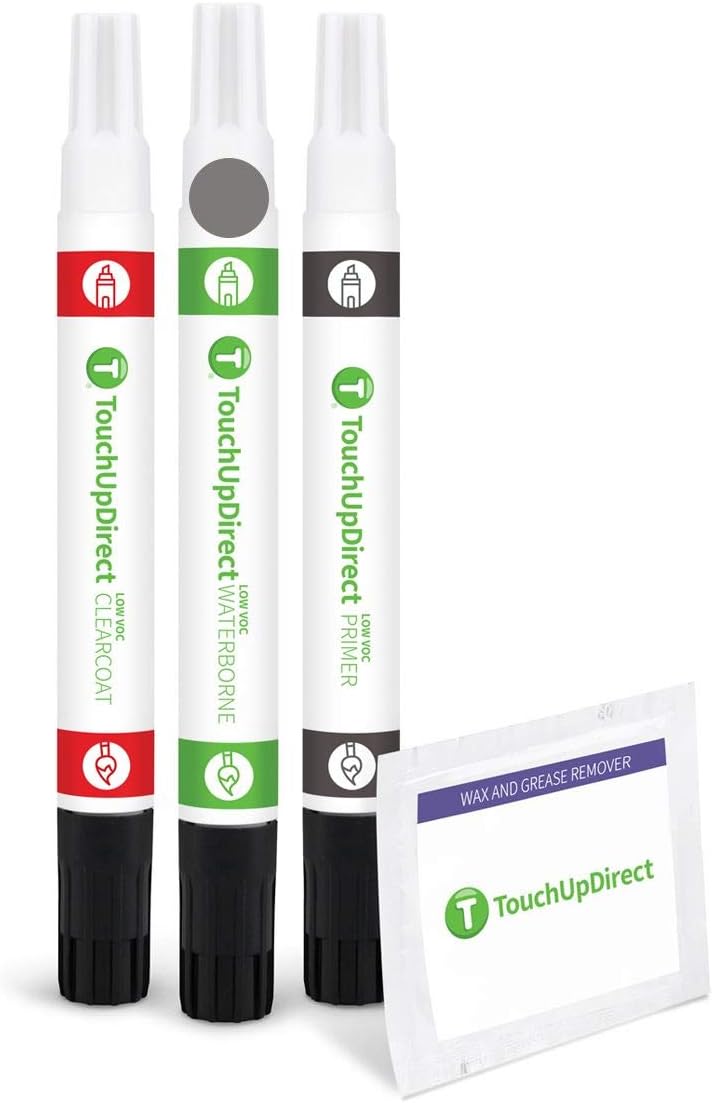 TouchUpDirect 1G3 Magnetic Gray Metallic Compatible with Toyota Exact Match Touch Up Paint Combo - Preferred Kit