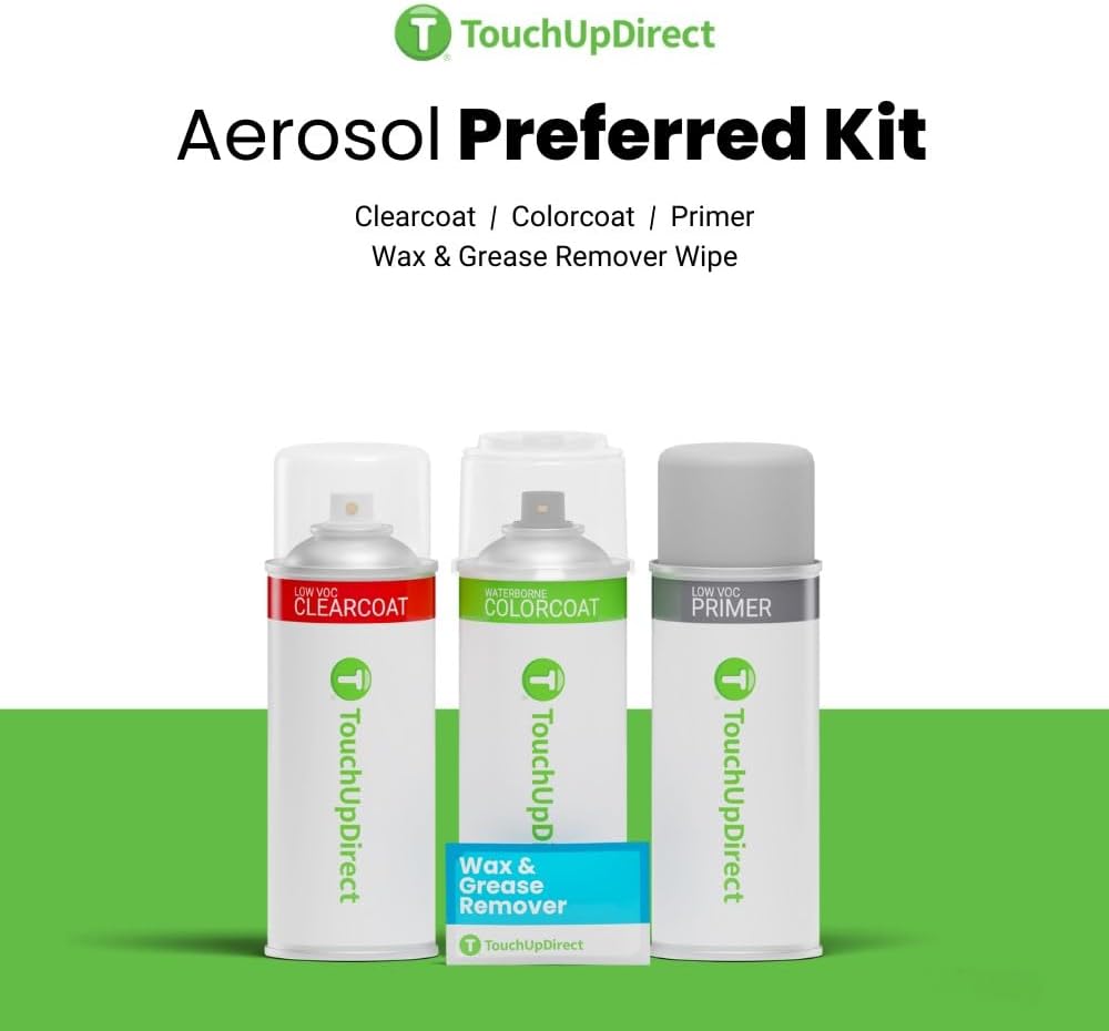 TouchUpDirect 8X8 Blueprint Compatible with Toyota Exact Match Touch Up Paint Aerosol - Preferred Kit