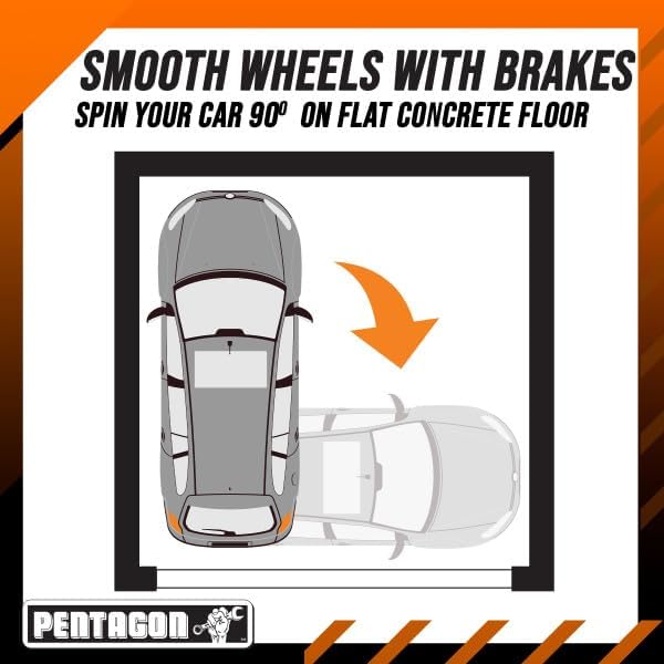 5052 Pentagon Tool | Premium 2-Pack | Car Tire Dolly - Tire Skates