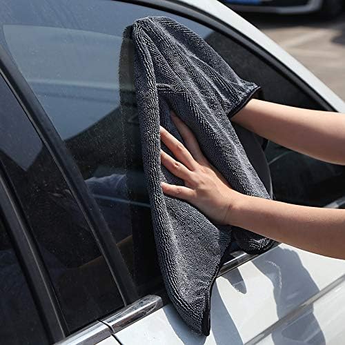 SOFTBATFY Microfiber Car Drying Towel, Shiny Bath Drying Towel Shower Cubicles Cloth for Water Removal in Shower and Bathroom (20x24inches*2pack)