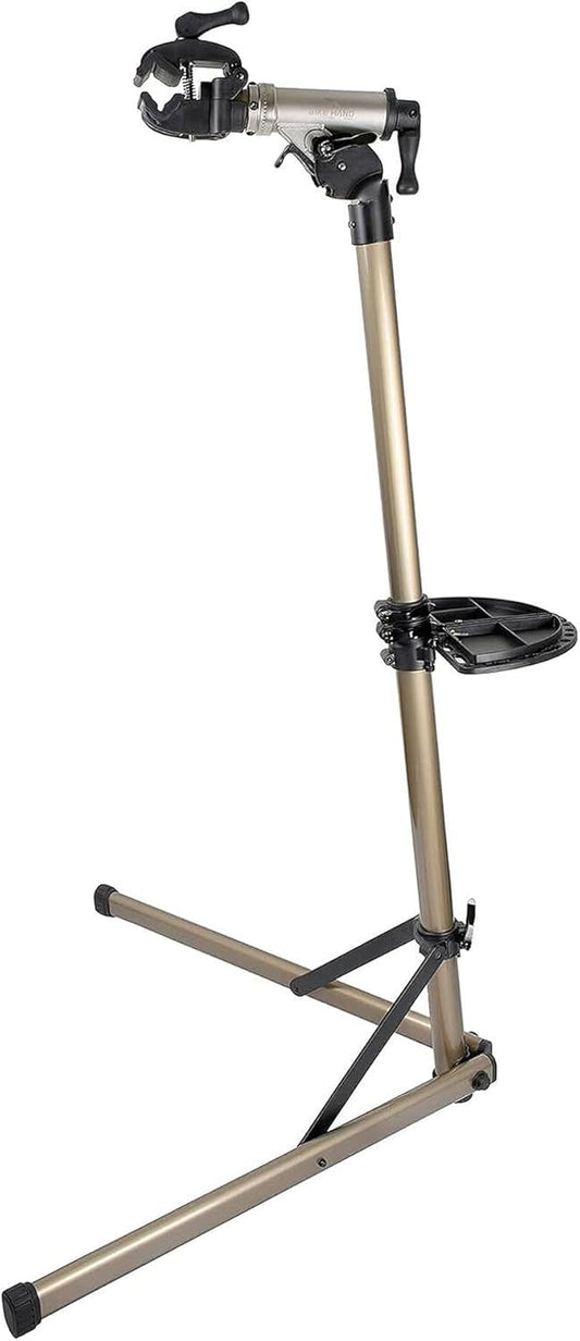 BikeHand Bike Repair Stand | Lightweight & 360 Adjustable Home Bicycle Mechanics Workstand w/Magnetic Tool Plate | Quick Release Portable Bike Maintenance Stand for Mountain & Road Bike