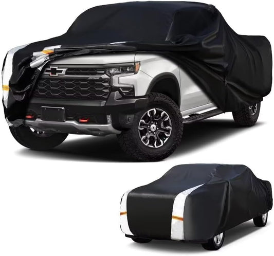 Colorado Truck Cover Custom Fit 2003-2025 Extended/Crew Cab SB (5'-6.1') with Door Zipper, 12 Layers Full Exterior Pickup Truck Cover Waterproof All Weather, Wind Dust Sun and UV Protector.