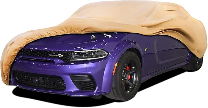 Heavy Duty Outdoor Car Cover Custom Fit for Dodge Charger,Windproof All Weather Waterproof Sun Rain UV Dust Snow Protection Outdoor Car Covers
