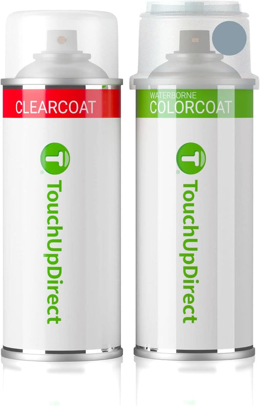 TouchUpDirect 8R3 Pacific Blue Metallic Compatible with Toyota Exact Match Touch Up Paint Aerosol - Essential Kit
