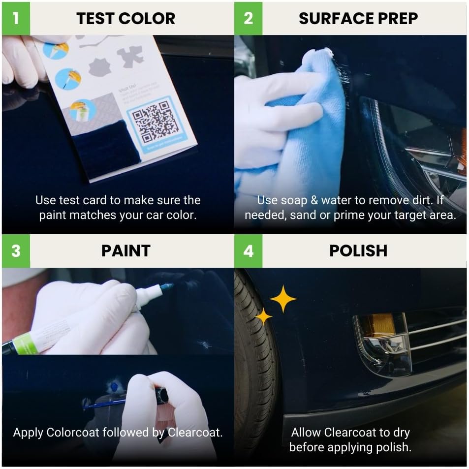 TouchUpDirect D09 Refraction Compatible with Toyota Exact Match Touch Up Paint Combo - Platinum Kit