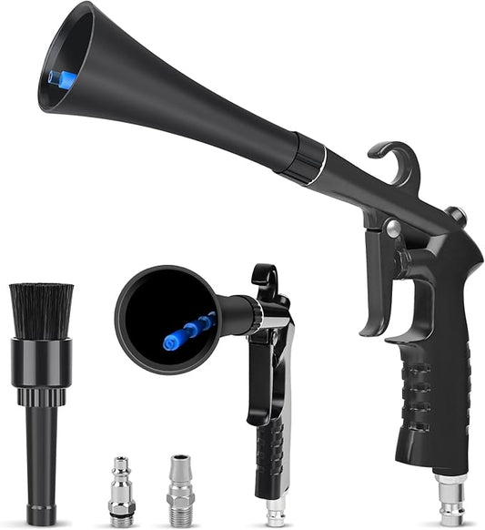 Car Cleaning Gun Detailing Interior Dryer Air Blow Gun, High Pressure Blower Gun, Car Detailing Kit Interior Cleaner, Car Detailing Tools for Car Quickly Blasts Dirt and Dust Works with Air
