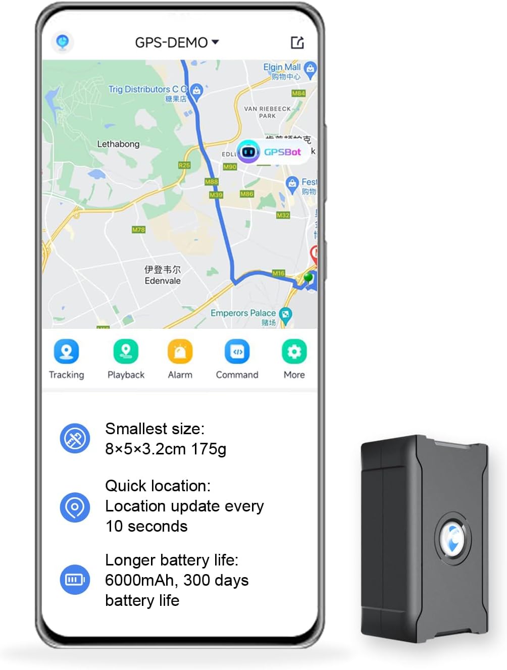 GPS Tracker for Vehicles, 6000Mah Battery Life Up to 90 Days, Waterproof, Magnetic 4G LTE, Unlimited Range, Subscription Required, Multiple Alarms, Hidden Tracker