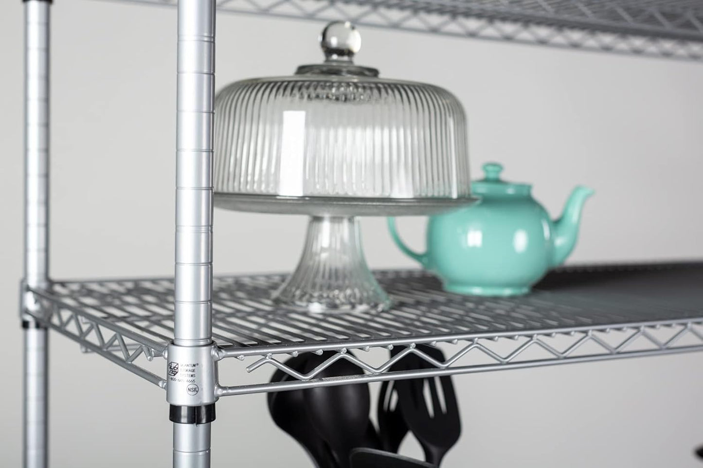 Omega 21" Deep x 30" Wide x 63" High 3 Tier Gray Starter Shelving Unit