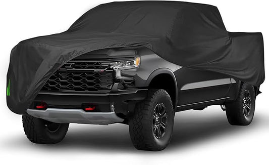 Proadsy 2025 Upgrade Car Cover Compatible with Chevrolet Chevy Silverado 1500 2019-2024 2025 Windproof All Weather Waterproof Sun Rain UV Dust Snow Protection Outdoor Covers