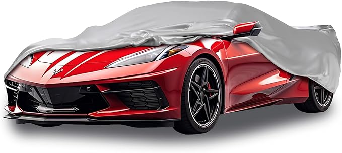 Car Covers Weatherproof Max Car Cover & Warranty Compatible with Chevrolet 2014-2019 Corvette Stingray- Outdoor Cover Theft Cable Lock Car Accessories Better Than Waterproof
