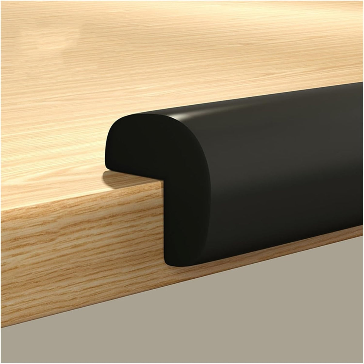 XPLKQXE Sharp Edge Safety Corner Edge Foam Padding, Edge Guards Bumpers Adhesive, Edge Corner Protector Guards for Table Edges & Sharp Corners(Black,10pcs)