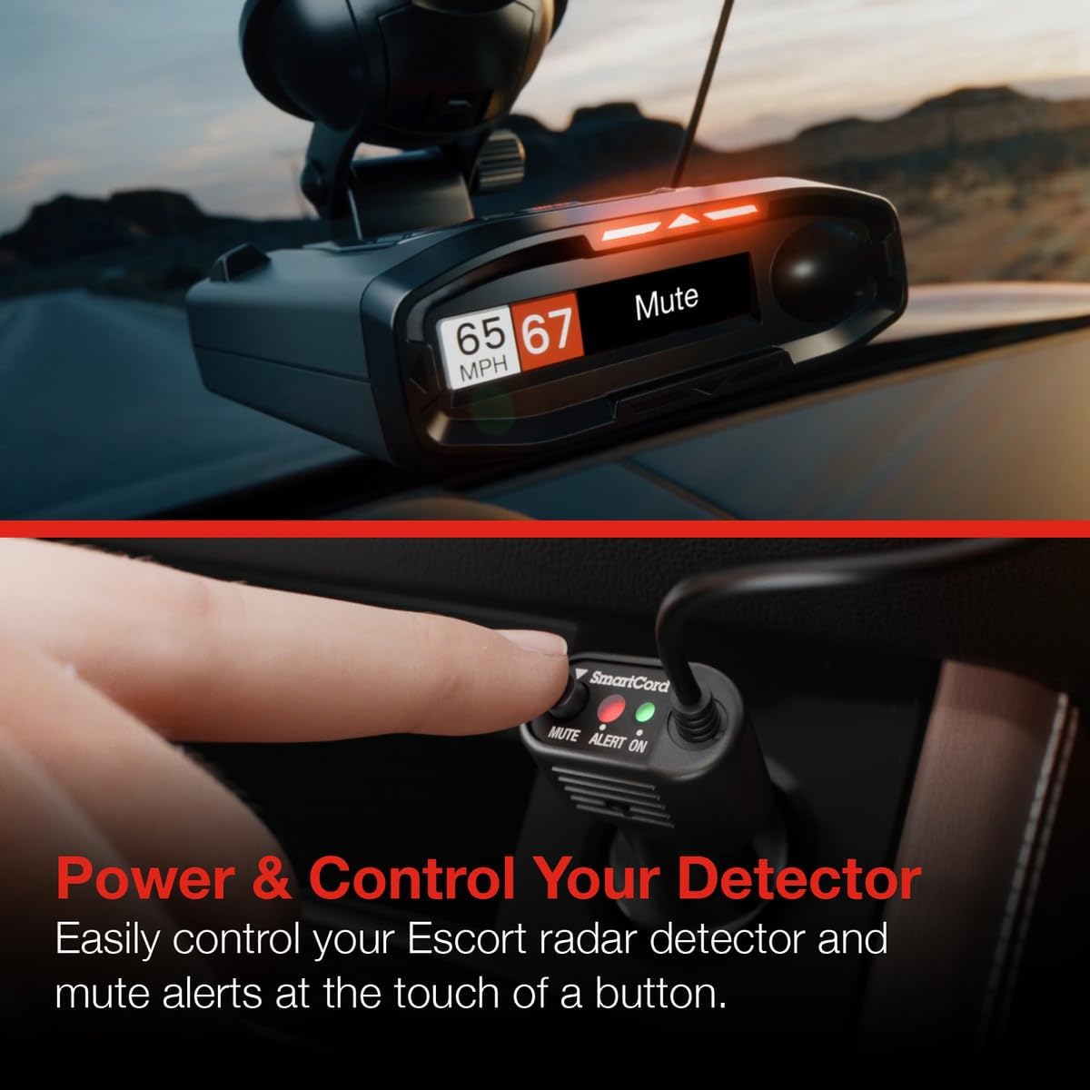 Escort Official Radar Detector SmartCord Straight Wire for Redline 360c, MAX 360/c MKII, 3, 4, MAXcam 360c and Additional Models