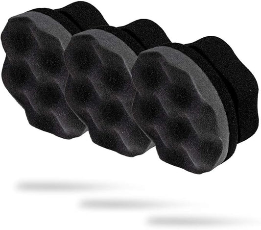 Adam's Polishes Pro Tire Hex Grip Applicator (3 Pack) - Tire Shine Car Detailing Foam Sponge Tool|Car Cleaning Supplies After Car Wash Tire Cleaner | for Vinyl Rubber & Trim Accessories-Wheel Cleaner